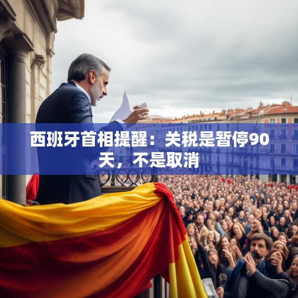 西班牙首相提醒：关税是暂停90天，不是取消