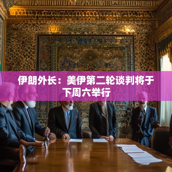 伊朗外长：美伊第二轮谈判将于下周六举行