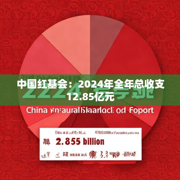 中国红基会：2024年全年总收支12.85亿元