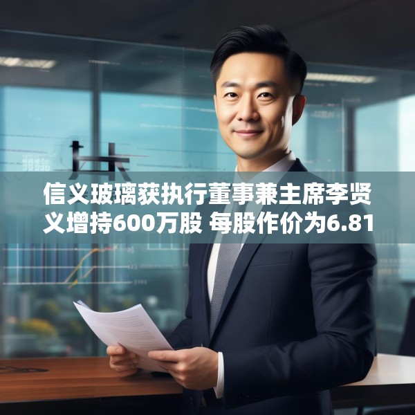 信义玻璃获执行董事兼主席李贤义增持600万股 每股作价为6.8148港元