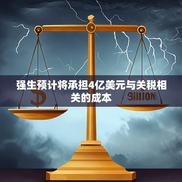 强生预计将承担4亿美元与关税相关的成本