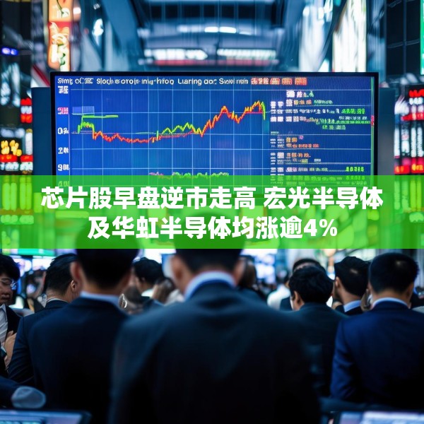 芯片股早盘逆市走高 宏光半导体及华虹半导体均涨逾4%