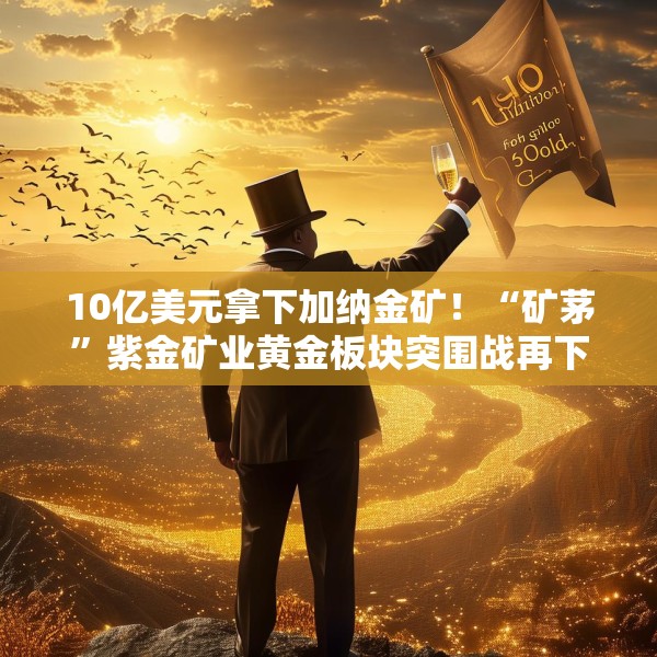 10亿美元拿下加纳金矿！“矿茅”紫金矿业黄金板块突围战再下一城