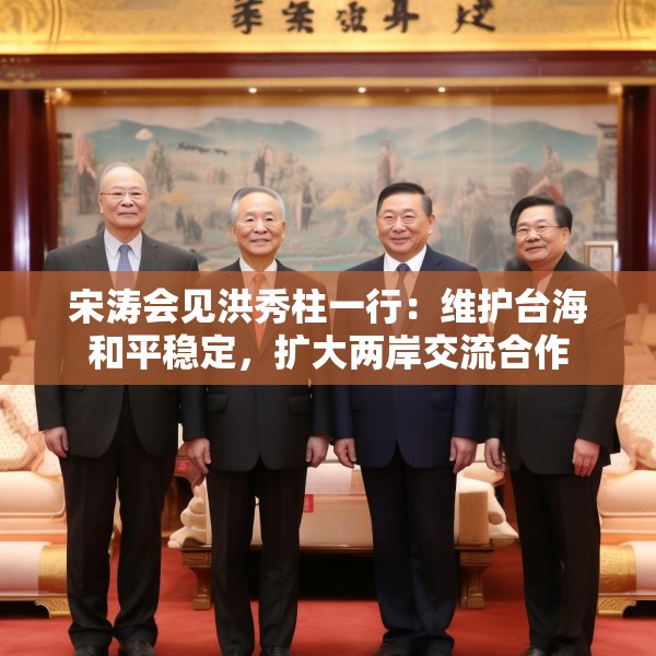 宋涛会见洪秀柱一行：维护台海和平稳定，扩大两岸交流合作