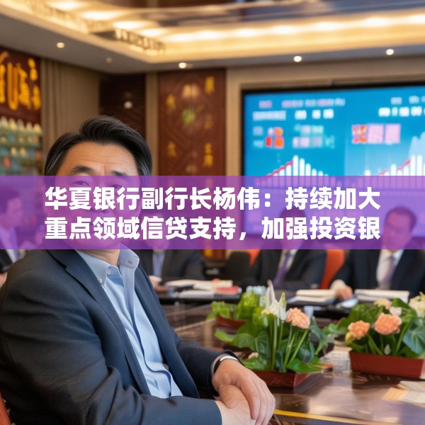 华夏银行副行长杨伟：持续加大重点领域信贷支持，加强投资银行体系化能力建设