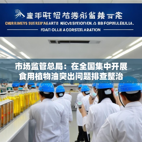 市场监管总局：在全国集中开展食用植物油突出问题排查整治