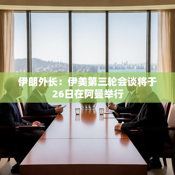 伊朗外长：伊美第三轮会谈将于26日在阿曼举行