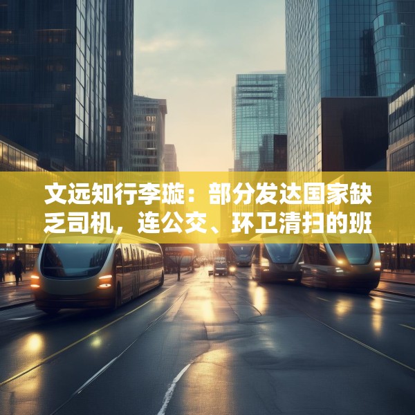 文远知行李璇：部分发达国家缺乏司机，连公交、环卫清扫的班次都减少了