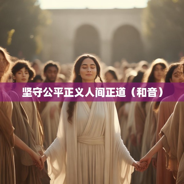 坚守公平正义人间正道（和音）