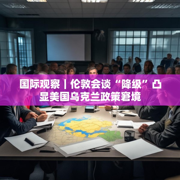 国际观察｜伦敦会谈“降级”凸显美国乌克兰政策窘境