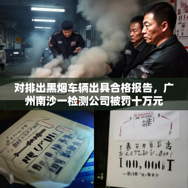 对排出黑烟车辆出具合格报告，广州南沙一检测公司被罚十万元