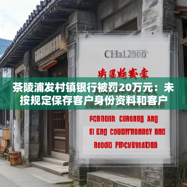 茶陵浦发村镇银行被罚20万元：未按规定保存客户身份资料和客户交易记录