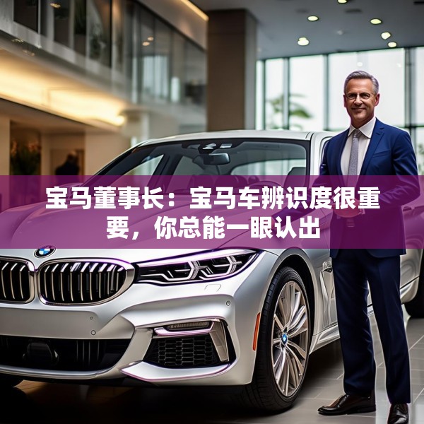 宝马董事长：宝马车辨识度很重要，你总能一眼认出