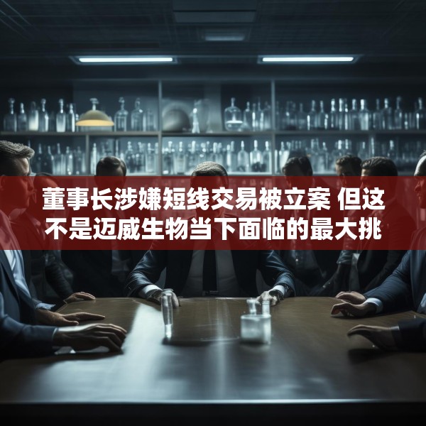 董事长涉嫌短线交易被立案 但这不是迈威生物当下面临的最大挑战