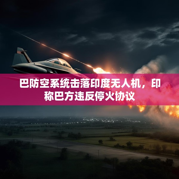 巴防空系统击落印度无人机，印称巴方违反停火协议