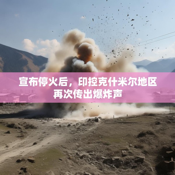 宣布停火后，印控克什米尔地区再次传出爆炸声
