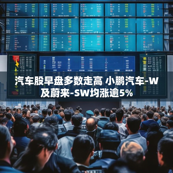 汽车股早盘多数走高 小鹏汽车-W及蔚来-SW均涨逾5%