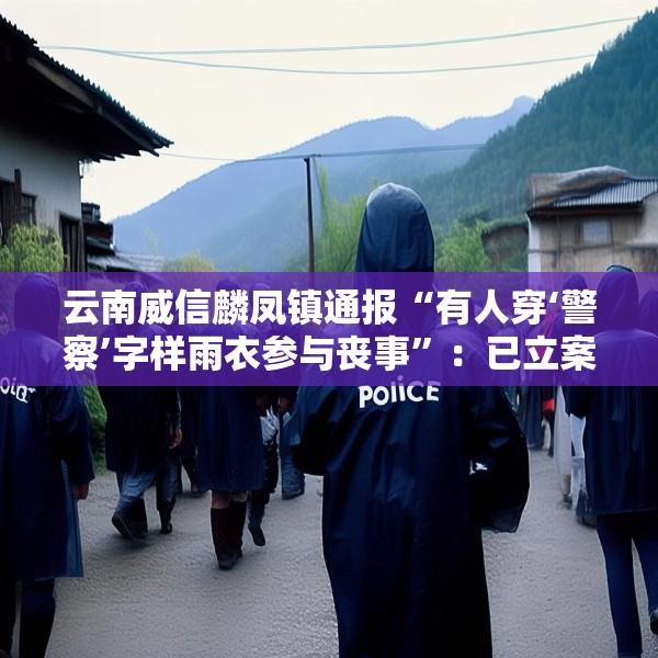 云南威信麟凤镇通报“有人穿‘警察’字样雨衣参与丧事”：已立案查处