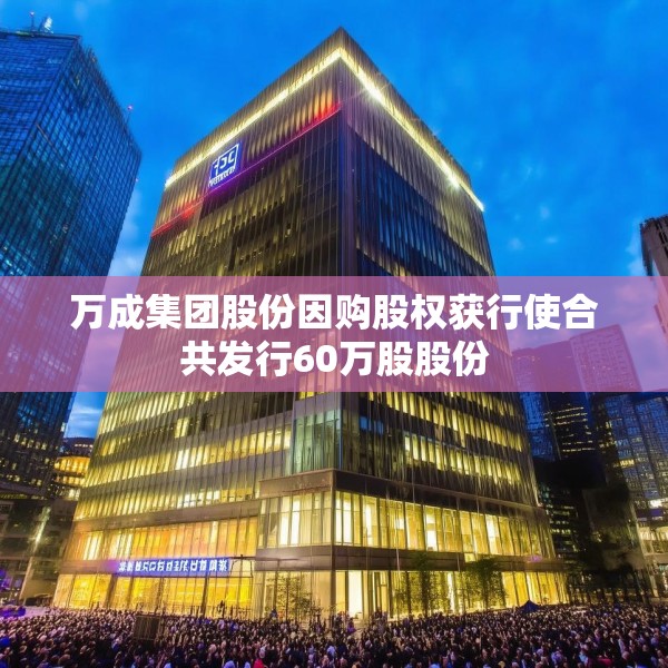 万成集团股份因购股权获行使合共发行60万股股份