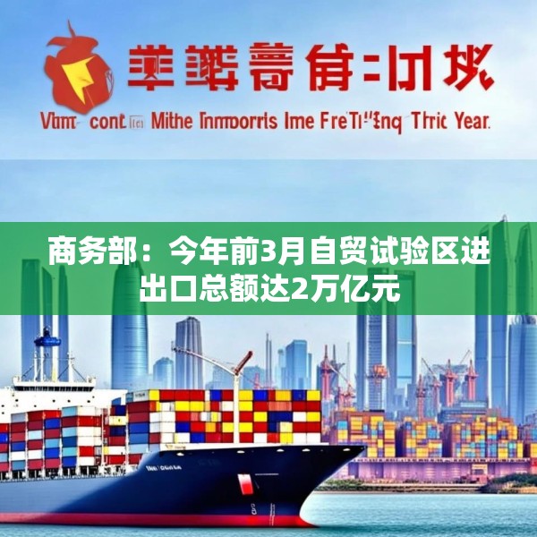 商务部：今年前3月自贸试验区进出口总额达2万亿元