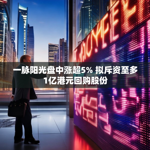 一脉阳光盘中涨超5% 拟斥资至多1亿港元回购股份