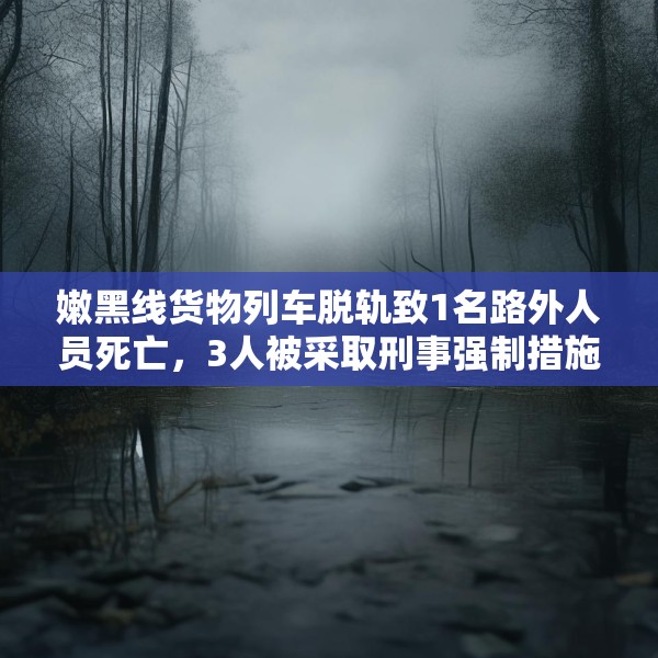 嫩黑线货物列车脱轨致1名路外人员死亡，3人被采取刑事强制措施