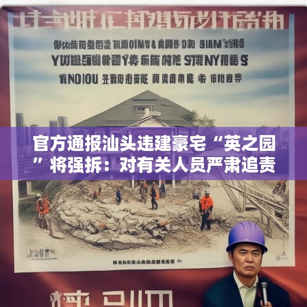官方通报汕头违建豪宅“英之园”将强拆：对有关人员严肃追责问责