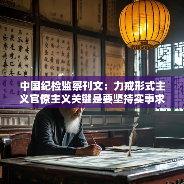 中国纪检监察刊文：力戒形式主义官僚主义关键是要坚持实事求是
