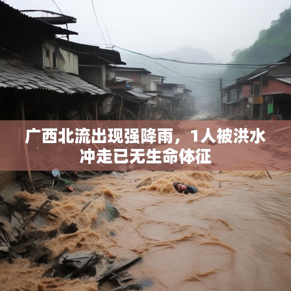 广西北流出现强降雨，1人被洪水冲走已无生命体征