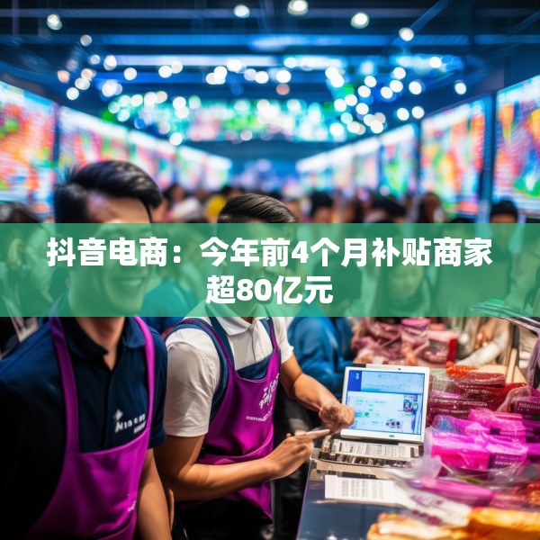 抖音电商：今年前4个月补贴商家超80亿元