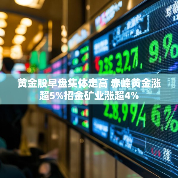 黄金股早盘集体走高 赤峰黄金涨超5%招金矿业涨超4%