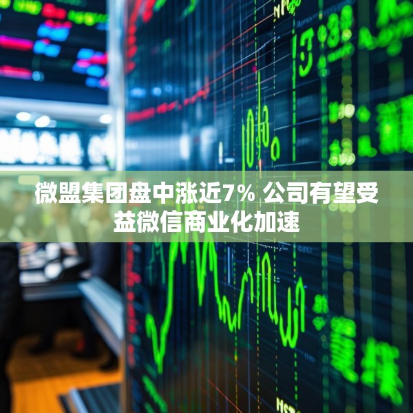 微盟集团盘中涨近7% 公司有望受益微信商业化加速