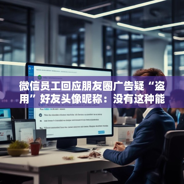 微信员工回应朋友圈广告疑“盗用”好友头像昵称：没有这种能力，也不会这样干
