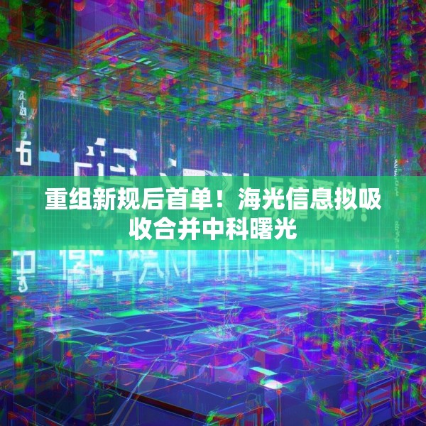 重组新规后首单！海光信息拟吸收合并中科曙光