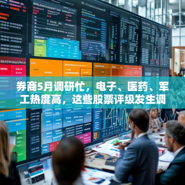 券商5月调研忙，电子、医药、军工热度高，这些股票评级发生调整