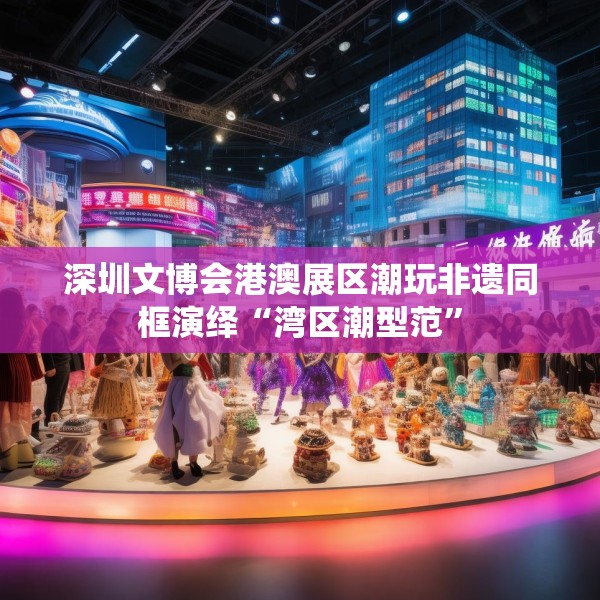 深圳文博会港澳展区潮玩非遗同框演绎“湾区潮型范”