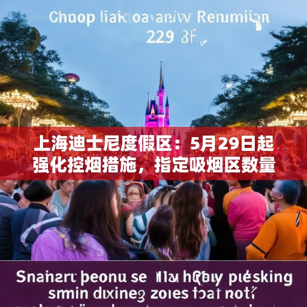 上海迪士尼度假区：5月29日起强化控烟措施，指定吸烟区数量减半