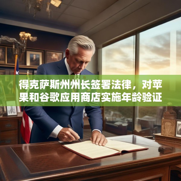 得克萨斯州州长签署法律，对苹果和谷歌应用商店实施年龄验证