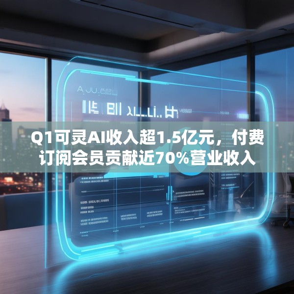 Q1可灵AI收入超1.5亿元，付费订阅会员贡献近70%营业收入