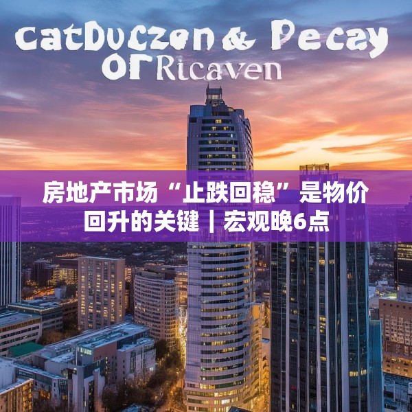 房地产市场“止跌回稳”是物价回升的关键｜宏观晚6点
