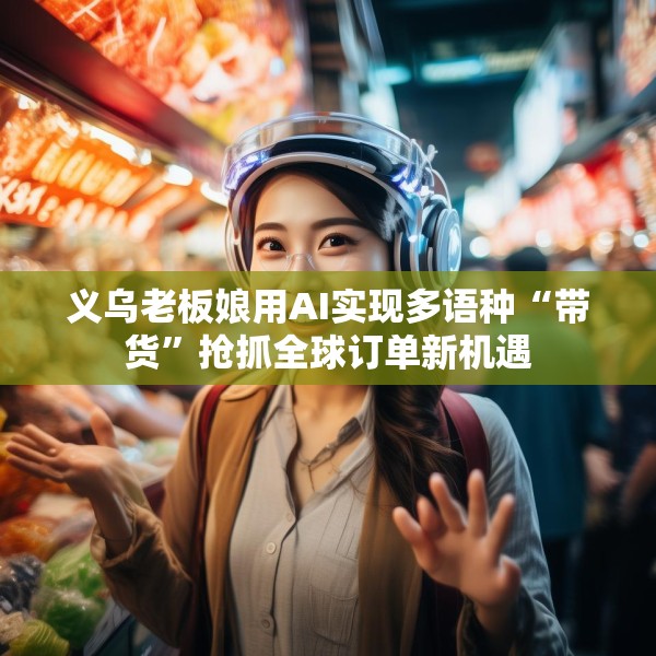 义乌老板娘用AI实现多语种“带货”抢抓全球订单新机遇