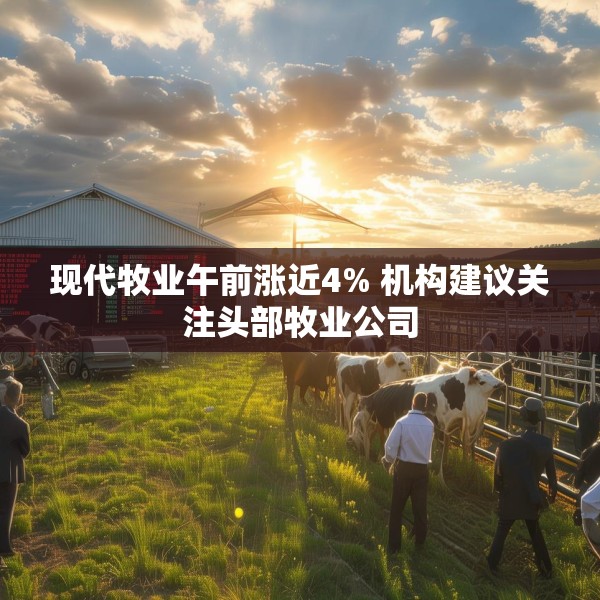 现代牧业午前涨近4% 机构建议关注头部牧业公司