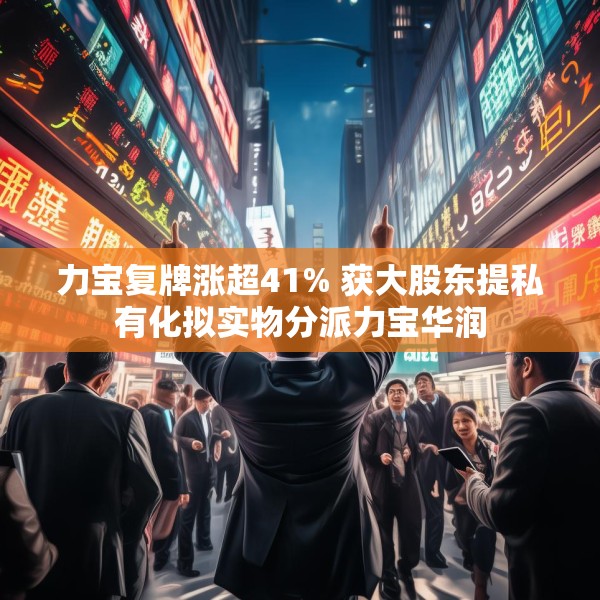 力宝复牌涨超41% 获大股东提私有化拟实物分派力宝华润