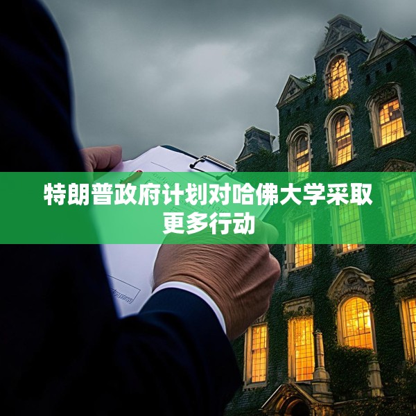 特朗普政府计划对哈佛大学采取更多行动
