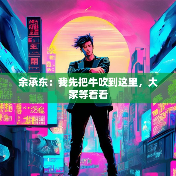 余承东：我先把牛吹到这里，大家等着看