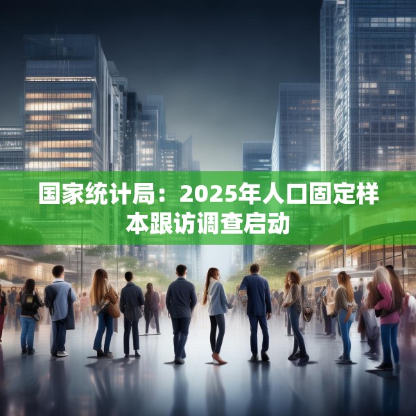 国家统计局：2025年人口固定样本跟访调查启动