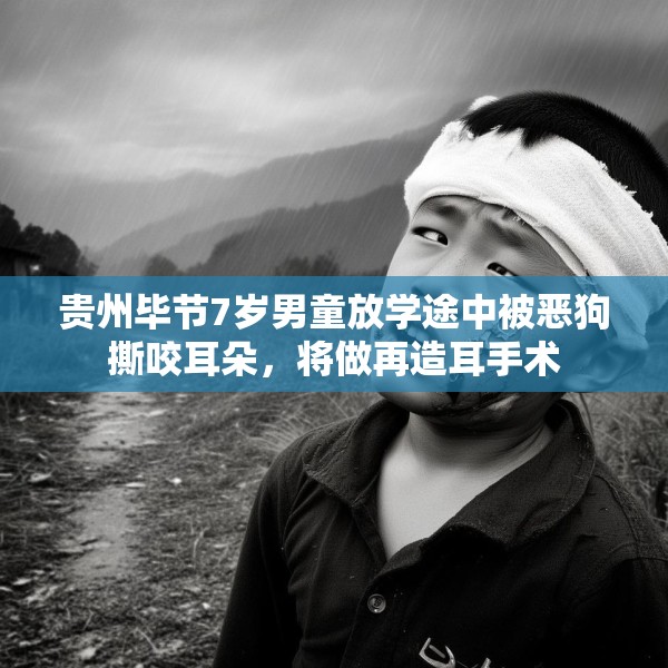 贵州毕节7岁男童放学途中被恶狗撕咬耳朵，将做再造耳手术