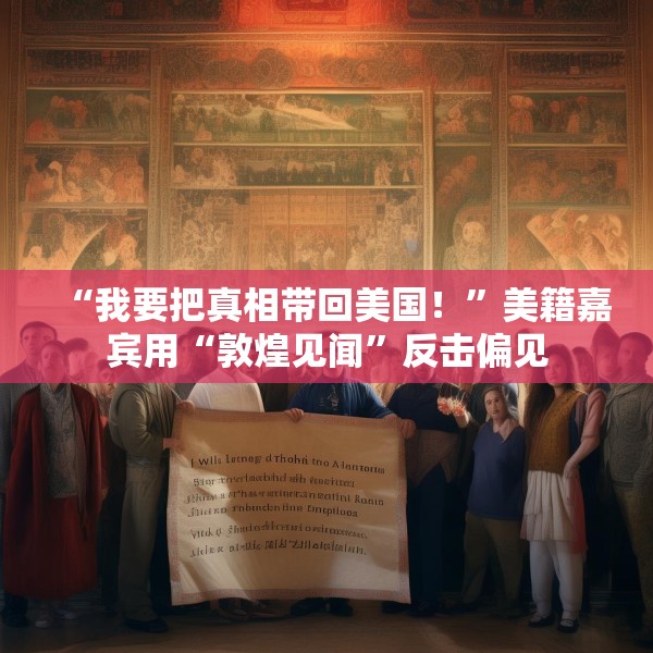 “我要把真相带回美国！”美籍嘉宾用“敦煌见闻”反击偏见