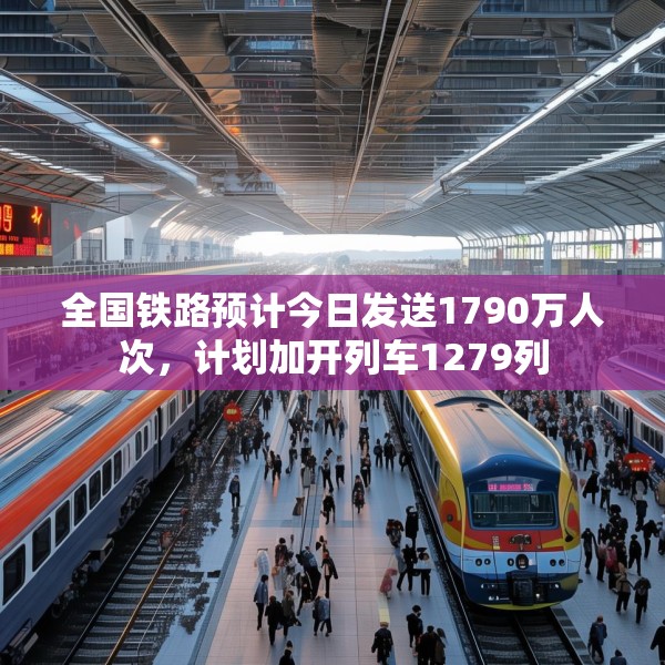全国铁路预计今日发送1790万人次，计划加开列车1279列