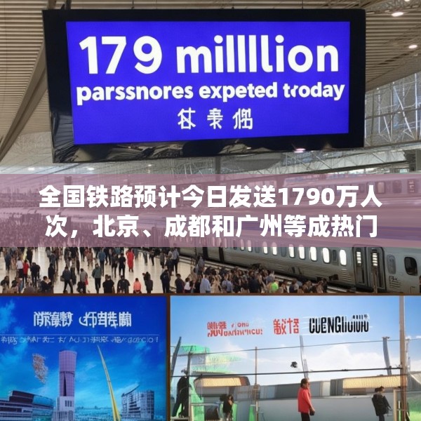 全国铁路预计今日发送1790万人次，北京、成都和广州等成热门出发城市